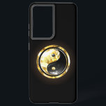 Gold Yin Yang on black Samsung Galaxy Case<br><div class="desc">Jewellery,  gold and black yin yang symbol on a black background. Gold yin yang.</div>