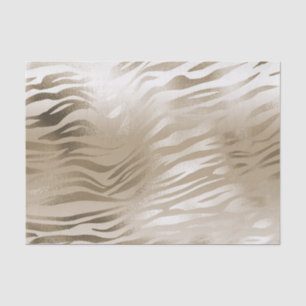 Gold Zebra & Leopard Print Ombre  Tissue Paper