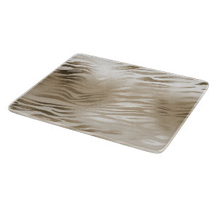 Gold Zebra Print Ombre            Cutting Board