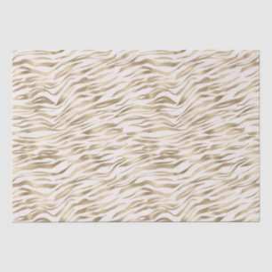 Gold Zebra Print Tissue Paper