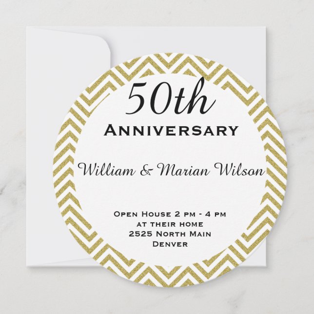 Gold Zigzag Border Around Circle (Front)