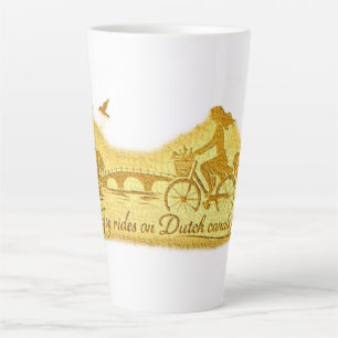 GoldAmsterdam Buoyant Minimalistic CrumpledImage Latte Mug