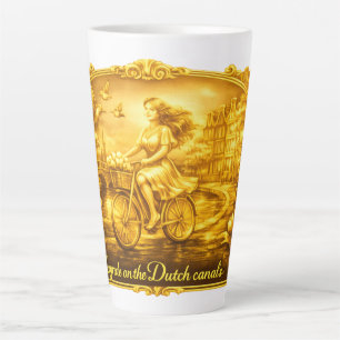 GoldAmsterdam Buoyant Minimalistic RomanticElegant Latte Mug