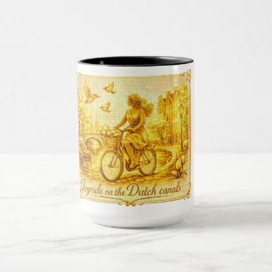 GoldAmsterdam MinimalisticArtisticCementgrain Mug