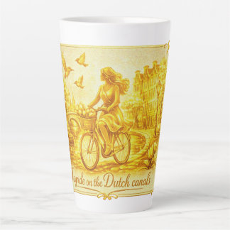 GoldAmsterdam MinimalisticArtisticFilmGrain Latte Mug
