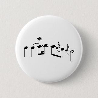 Goldberg Variations first measures Bach 6 Cm Round Badge