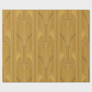 Golden20s Art Deco - Yellow Gold Wrapping Paper