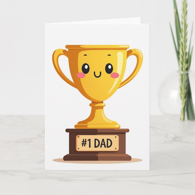 Golden 1 Dad Trophy Card (Front)