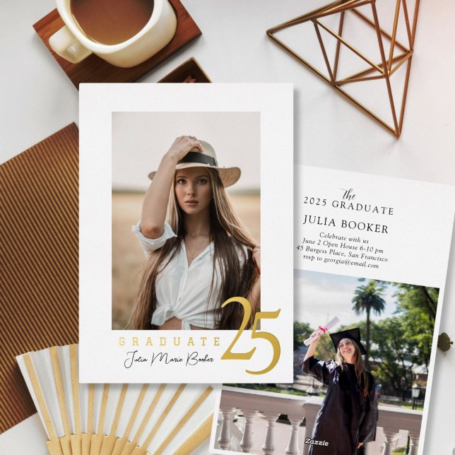 Golden 25 Graduation Photo Announcement (Creator Uploaded)