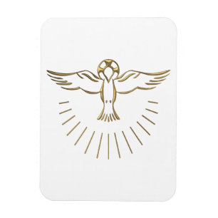 Golden "3-D" Ascent of The Holy Spirit Magnet
