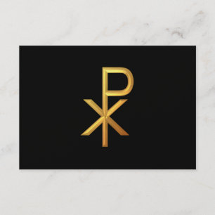 Golden "3-D" Chiro RSVP Card