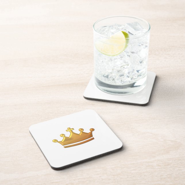 Golden "3-D" Crown Coaster (Right Side)