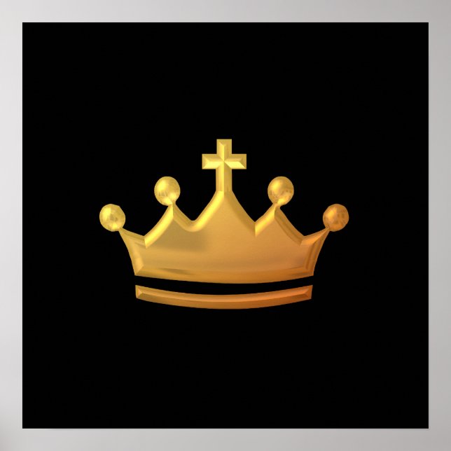 Golden "3-D" Crown Poster (Front)