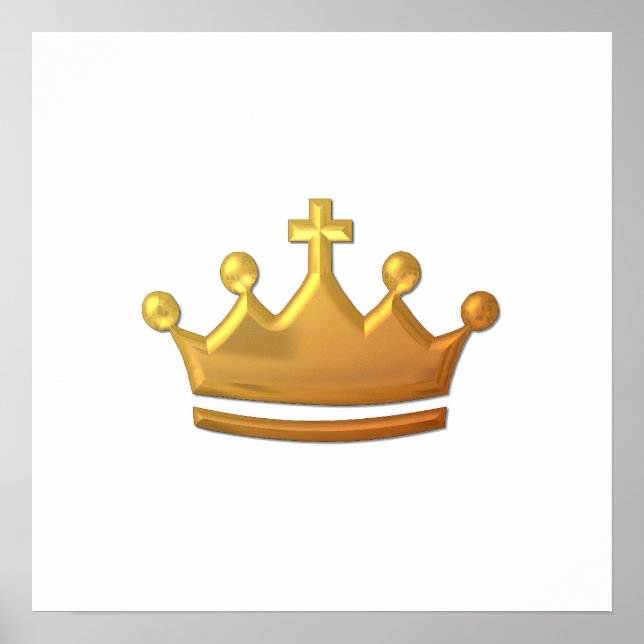 Golden "3-D" Crown Poster (Front)