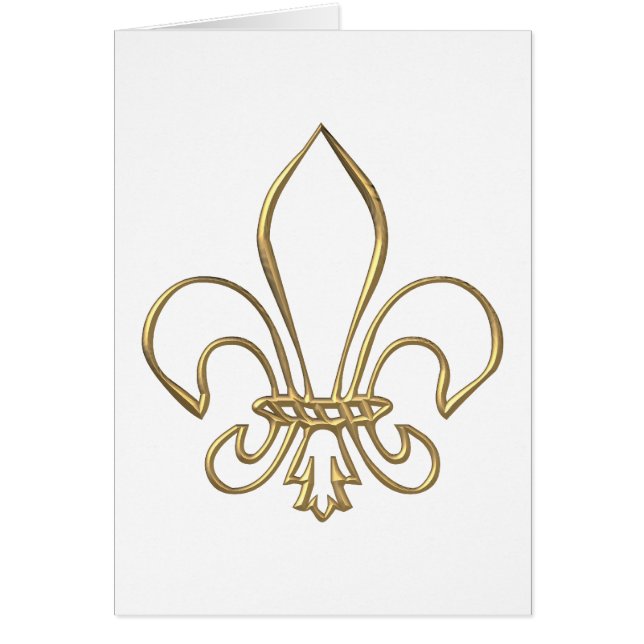 Golden "3-D" Fleur-de-lis (Front)