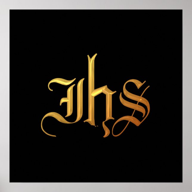 Golden "3-D" IHS Poster (Front)