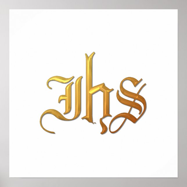 Golden "3-D" IHS Poster (Front)