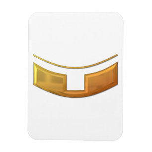 Golden "3-D" Priest/Minster Collar Magnet