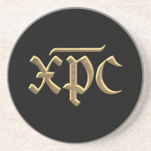 Golden "3-D" XPC symbol Coaster
