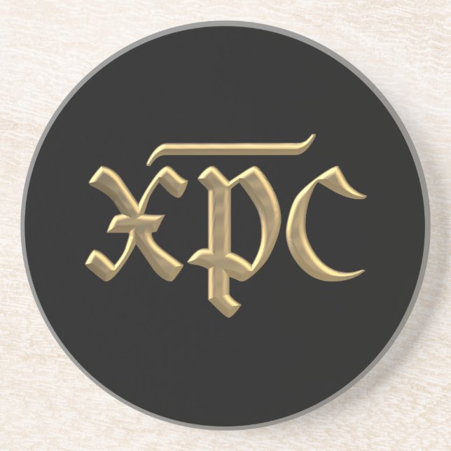 Golden "3-D" XPC symbol Coaster (Front)