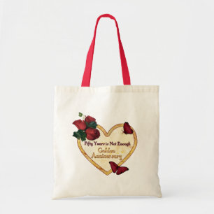 Golden 50 Anniversary Tote Bag