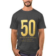 Golden 50th Wedding Anniversary Personalised Party