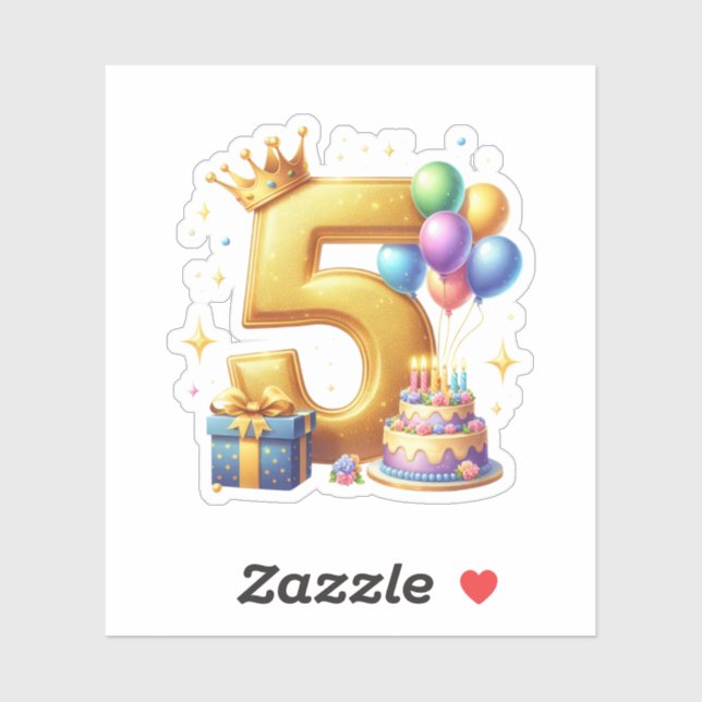 Golden 5th Birthday (Sheet)