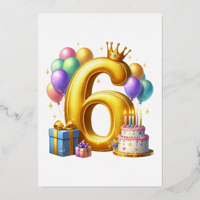 Golden 6th Birthday (Front)