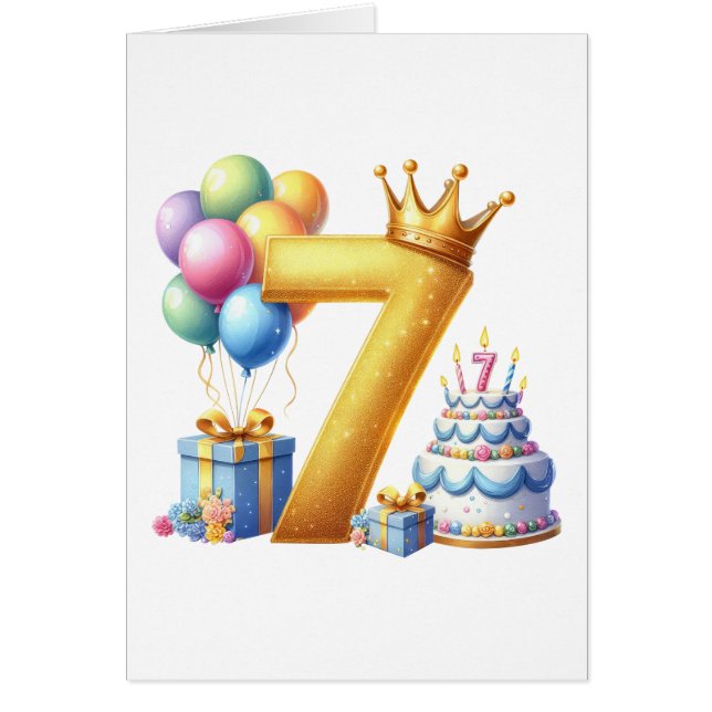 Golden 7th Birthday (Front)