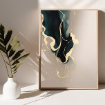 Golden Abstract Art Illuminated Poster Foil Gold<br><div class="desc">Immerse yourself in the captivating allure of 'Golden Essence', an exclusive illuminated poster that brings a touch of sophistication and modern art to any space. This striking piece features abstract designs enhanced with stunning foil gold accents, creating a mesmerising play of light and colour. Printed on high-quality paper, the artwork...</div>