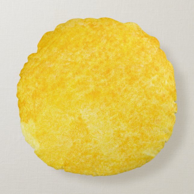 Golden abstract backgroundabstract, art, backgroun round cushion (Front)