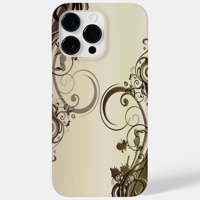 Golden Abstract Case-Mate iPhone Case (Back)