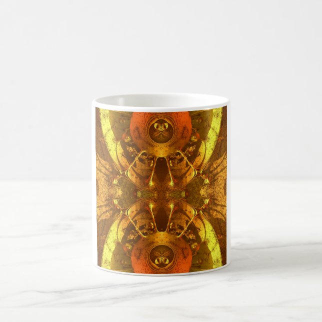 Golden Abstract Coffee Mug (Center)