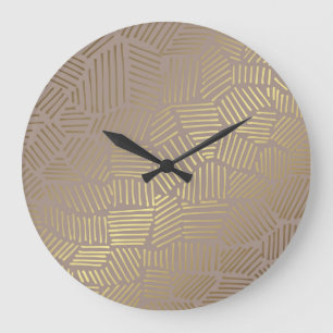 Golden abstract, elegant vintage background. large clock