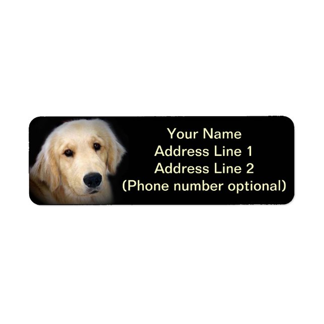 Golden Address Sticker (Front)
