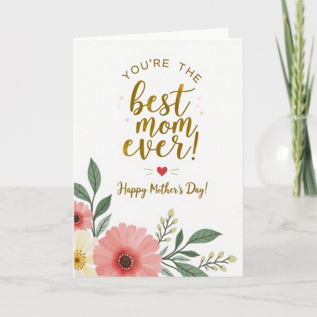 Golden Affection Celebration Card (Front)