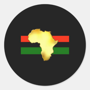 Golden Africa Rbg Design Sticker 