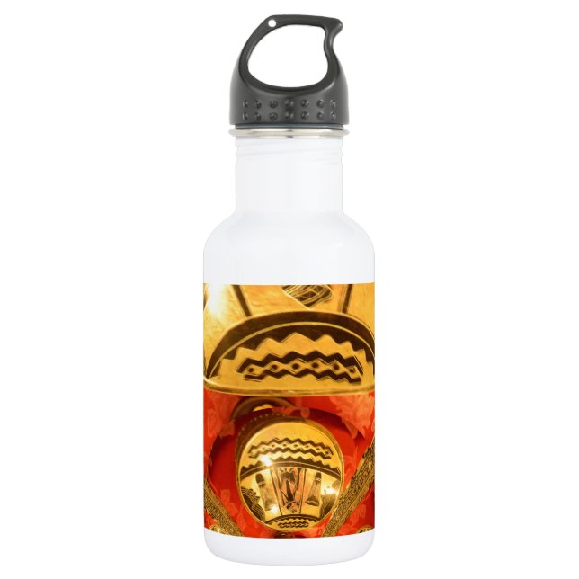 Golden African Ethnic Art Print Design 532 Ml Water Bottle (Front)