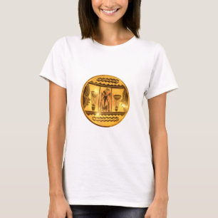Golden African Ethnic Art Print Design T-Shirt