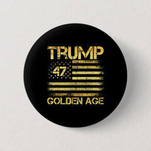 Golden Age 2025 Us Trump _ Golden Age Of America 6 Cm Round Badge