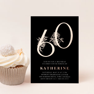 Golden Age 60th Birthday Party Rose Gold