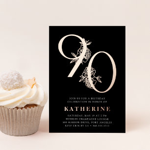 Golden Age   90th Birthday Party Rose Gold