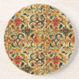 Golden Age Botanical Coaster