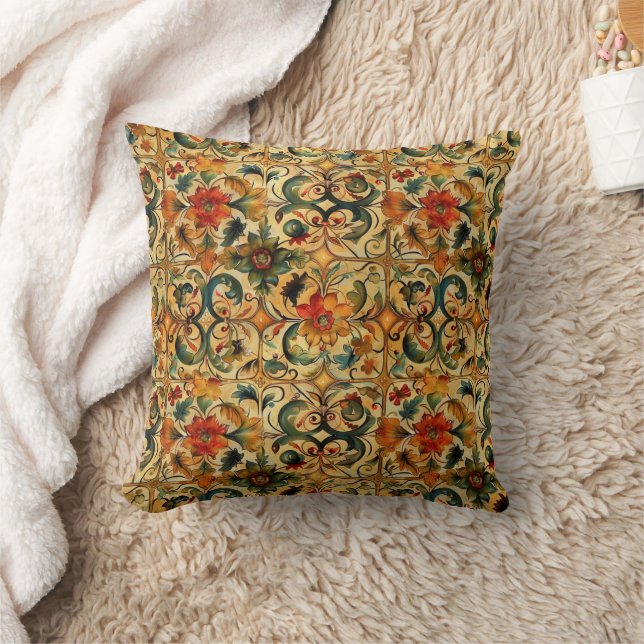 Golden Age Botanical  Cushion (Blanket)