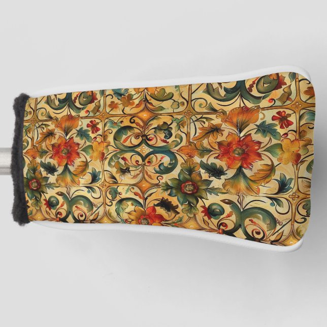 Golden Age Botanical  Golf Head Cover (Front)
