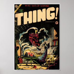 Golden Age Comic Art - The Thing Poster