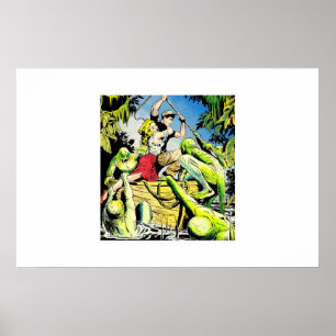 Golden age horror comics  60s Scary comics Poster