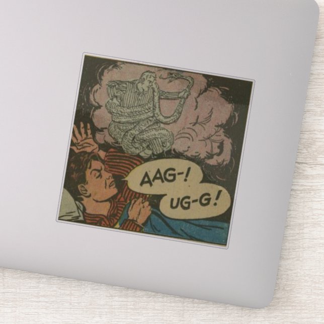 Golden age horror comics | scary retro comic 1960s (Detail)