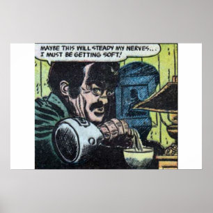 Golden age Horror vintage comics 50s classic retro Poster
