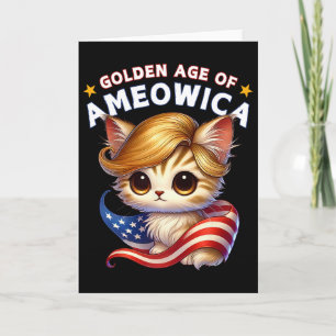 Golden Age Of Ameowica Cute Cat Kitten Wavy Hair J Card